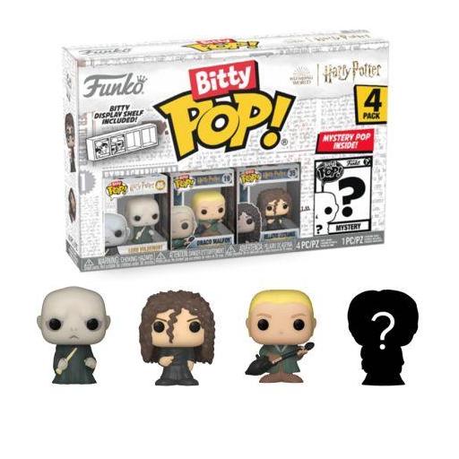 Funko pop bitty pack 4 Harry Potter. Voldermort, Draco y Bellatrix