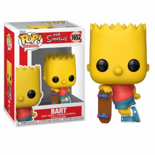 Funko pop 1652 Bart con monopatin de Los Simpson