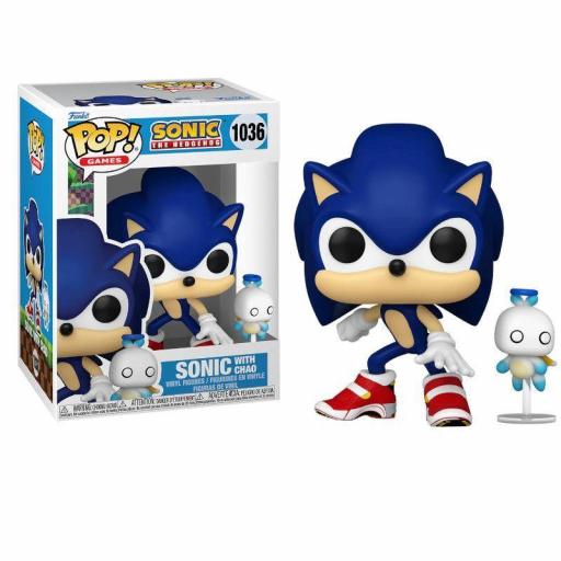 Funko pop 1036 Sonic con chao de Sonic 