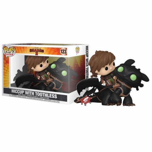 Funko pop 123 Hiccup con desdentao (Toothless) de Como entrenar a tu dragón [0]
