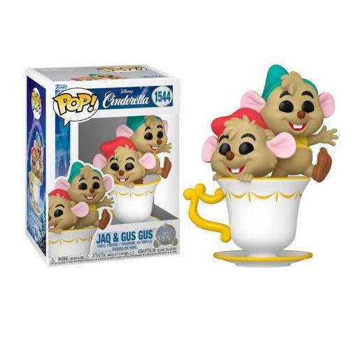 Funko pop 154 Jack y Gus en taza de Cinderella de Disney