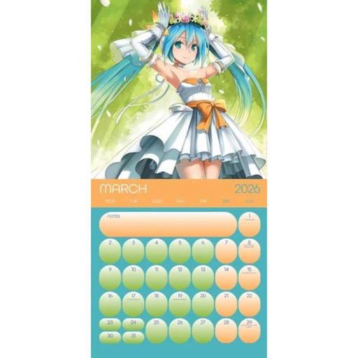 Calendario de pared de 12 meses de Hatsune Miko de 2026 [2]
