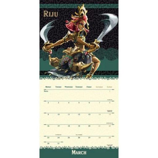 Calendario de pared de 12 meses de Zelda de 2026 [2]
