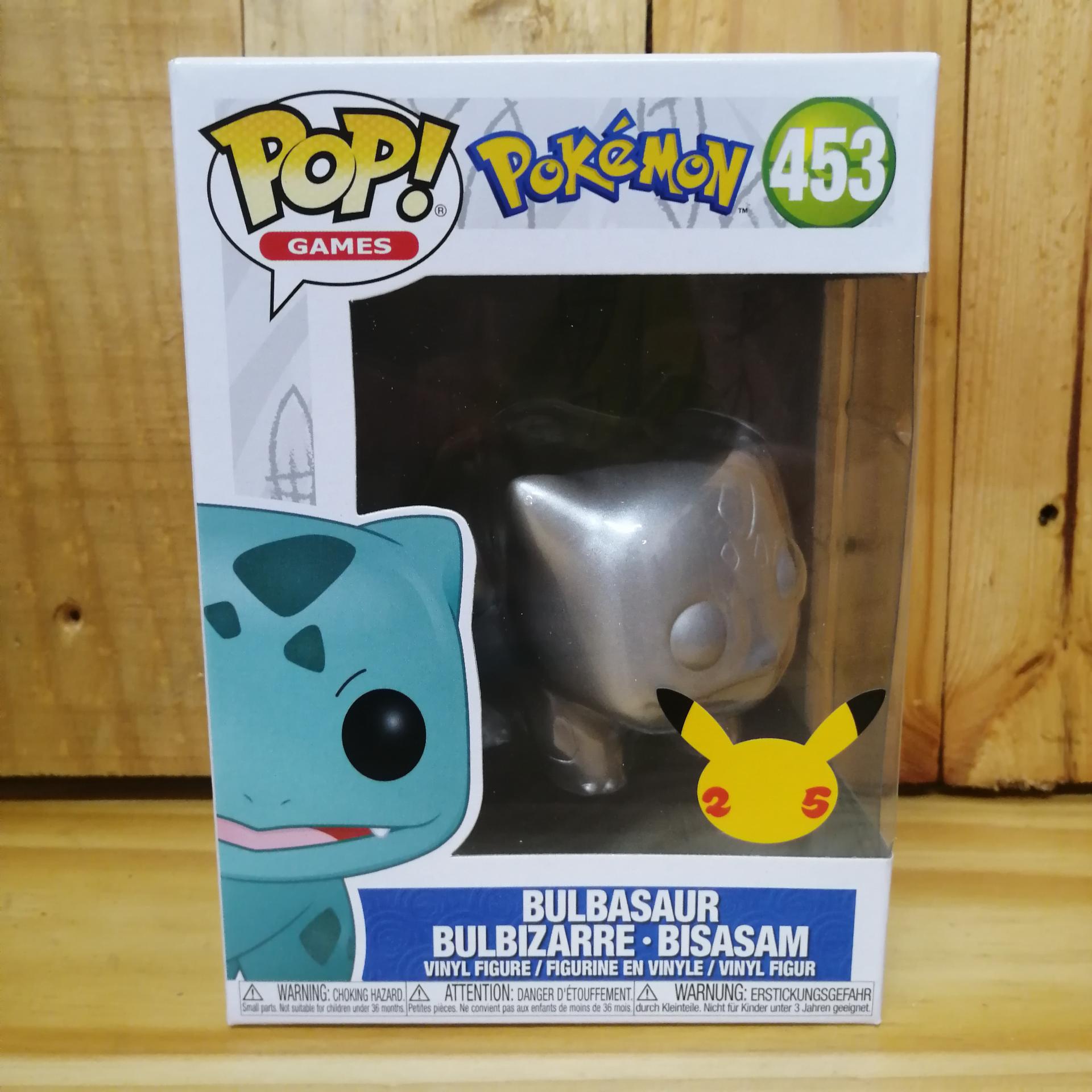Funko pop 453 Bulbasur en plata  de Pokémon