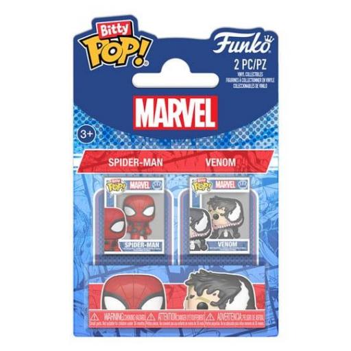 Funko pop bitty pack 2 Spiderman y Venom [0]