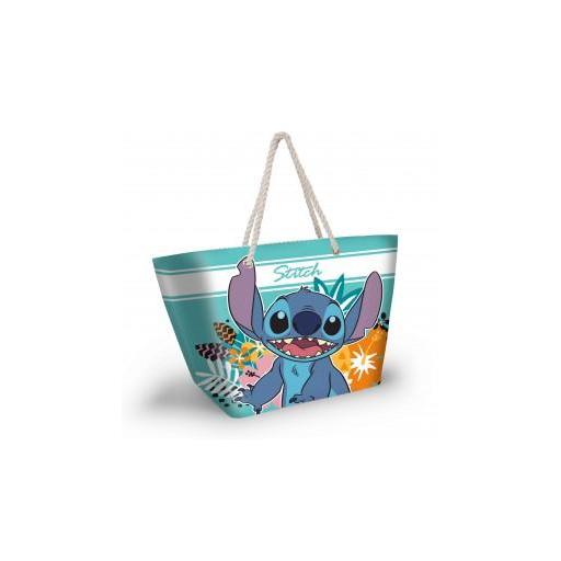 Bolso de playa verde de Stitch 