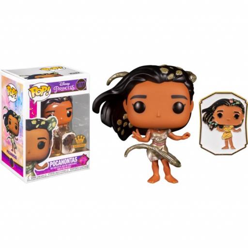 Funko pop 1077 Pocahontas exclusiva con pin de Disney [0]