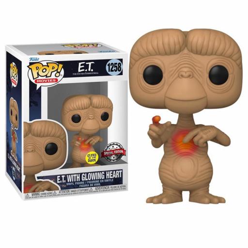 Funko pop 1258 E.T. con corazón exclusivo glow de E.T El Extraterrestre 40º aniversario [0]