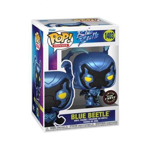 Funko pop 1403 Blue Beetle chase glow de DC