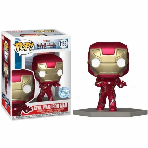 Funko pop 1153 Iron Man exclusivo de Marvel 