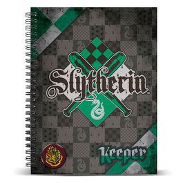 Cuaderno A5 Harry Potter Quidditch Slytherin