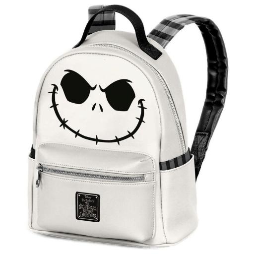 Mini mochila bolso blanco sonrisa Jack Pesadilla antes de navidad de Disney [0]