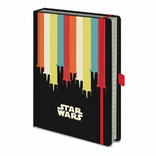 Cuaderno A5 Star Wars X-Wings bandas colores [0]