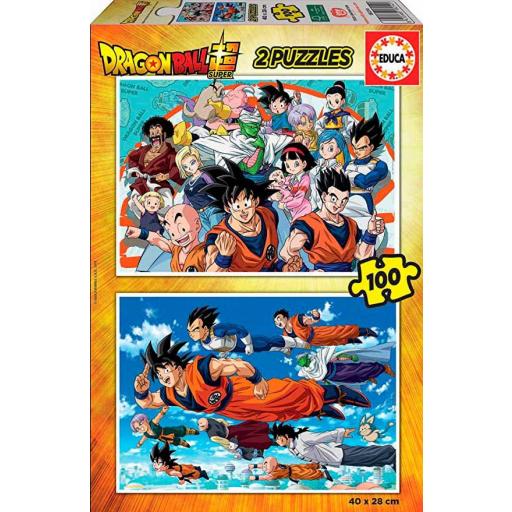 2 Puzzles personajes Dragon ball super 100 piezas 