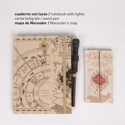 Pack regalo de papelería Mapa del Merodeador de Harry Potter [1]