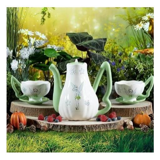 Juego de tetera y dos taza de Campanilla de Disney [1]