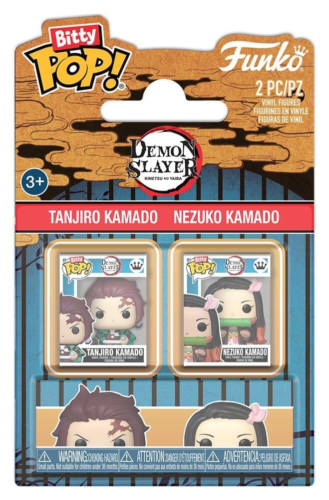 Funko pop bitty pack de 2 Tanjiro & Nezuko 2 cm de Demon slayer