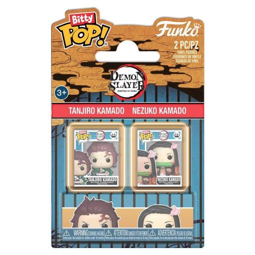 Funko pop bitty pack de 2 Tanjiro & Nezuko 2 cm de  Demon slayer [0]
