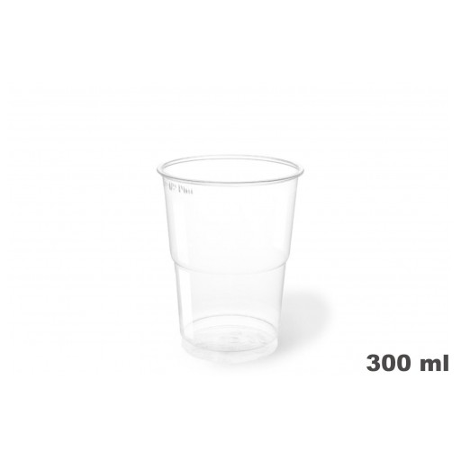 Vasos de plástico PET 300c.c. 1250 uni.