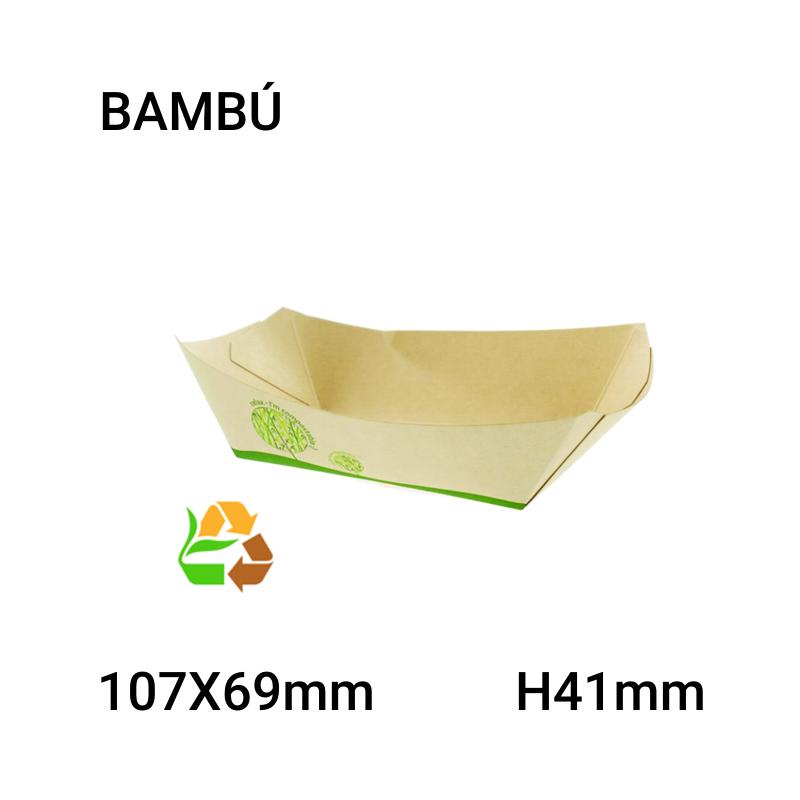 Bandeja bambú 1000 unidades 