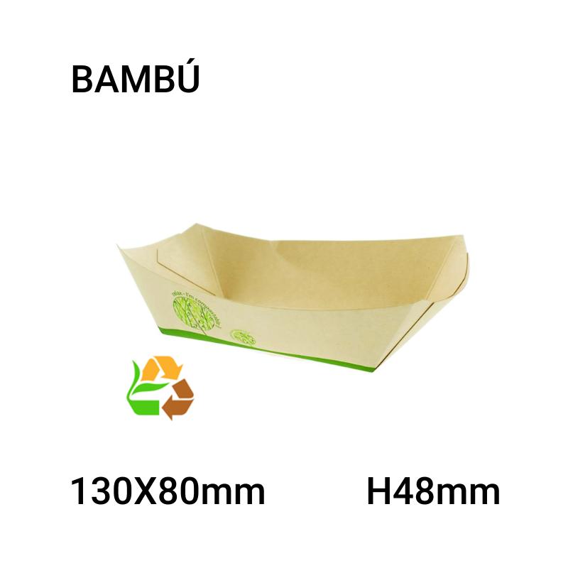 Bandeja bambú 1000 unidades 
