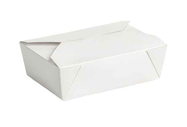 Envase cartón Takeaway Blanco 200 uni. 210x150x65mm