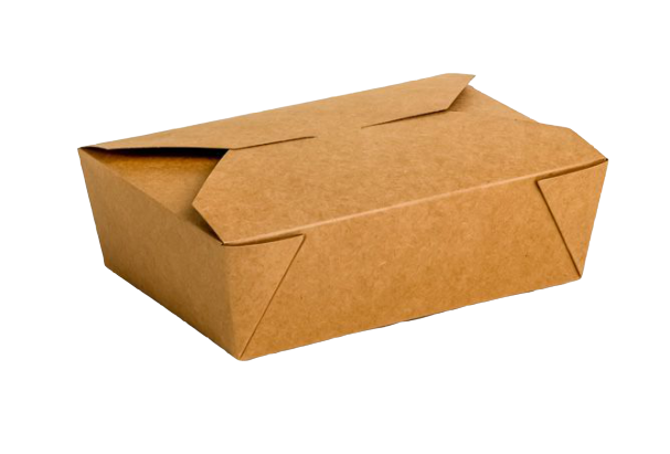Envase cartón Takeaway Kraft 200 uni. 210x150x65mm