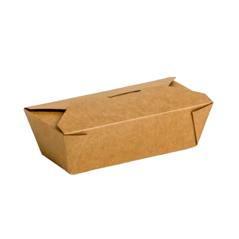 Envase cartón Takeaway Kraft 675 uni. 185x90x55mm