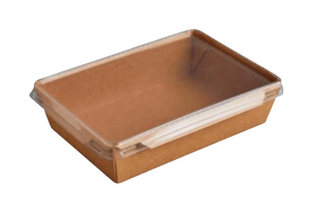 Envase cartón kraft con tapa 1200ml 300 uni.