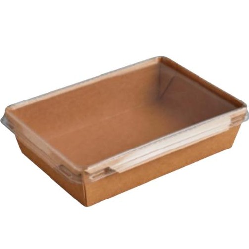 Envase cartón kraft con tapa 1200ml 300 uni.