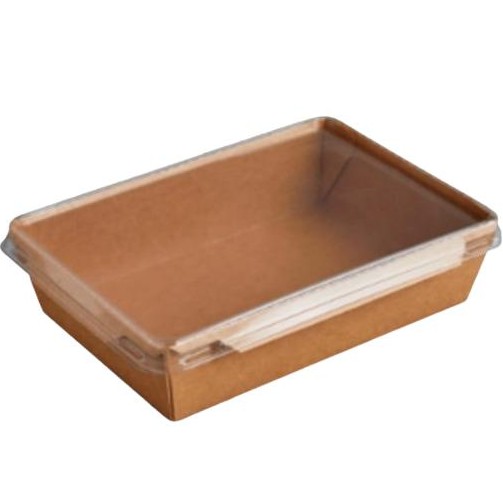 Envase cartón kraft con tapa 500ml 450 uni.