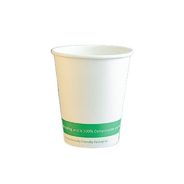 Vasos compostables 7,5oz 1000 uni. plastic free