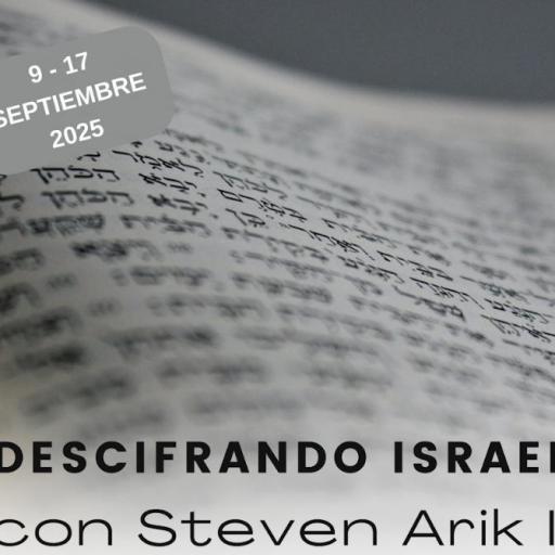 INSCRIPCIÓN TOUR A ISRAELCON STEVEN ARIK SEPTIEMBRE 2025