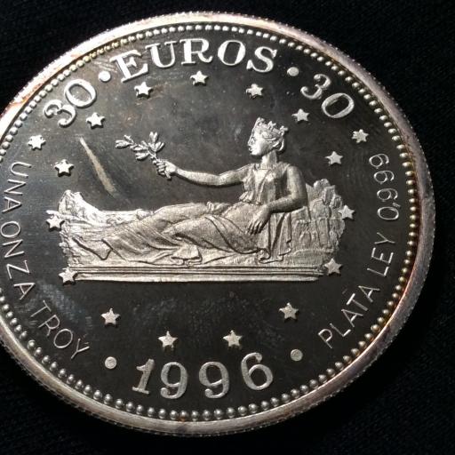 30 EUROS DE PLATA 1996 - REINO DE ESPAÑA 