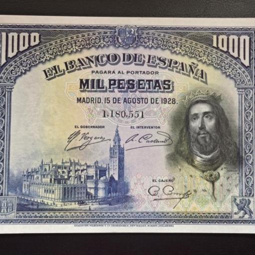 1000 PESETAS 1928 - SAN FERNANDO - SC-
