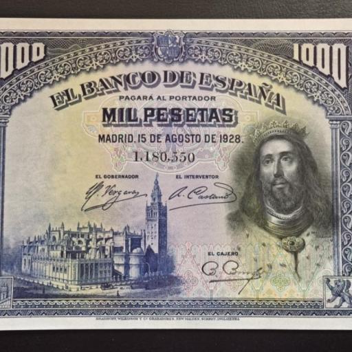 1000 PESETAS 1928 - SAN FERNANDO - SC