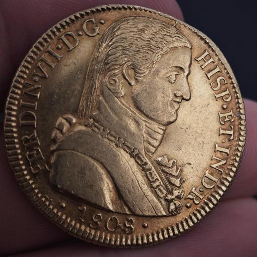 8 ESCUDOS 1808 - SANTIAGO DE CHILE - BUSTO ALMIRANTE