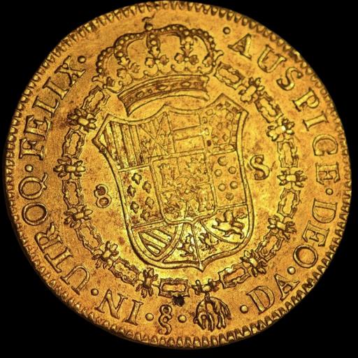 8 ESCUDOS ORO 1790 - SANTIAGO DE CHILE  [3]