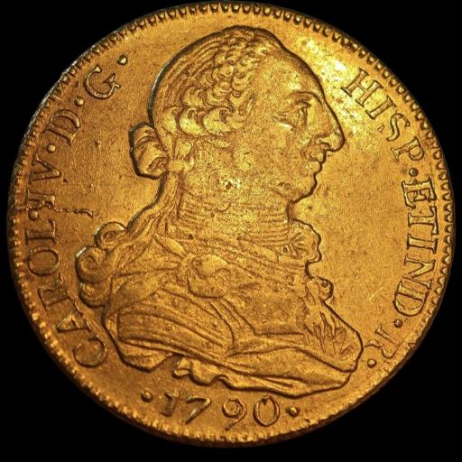 8 ESCUDOS ORO 1790 - SANTIAGO DE CHILE  [0]
