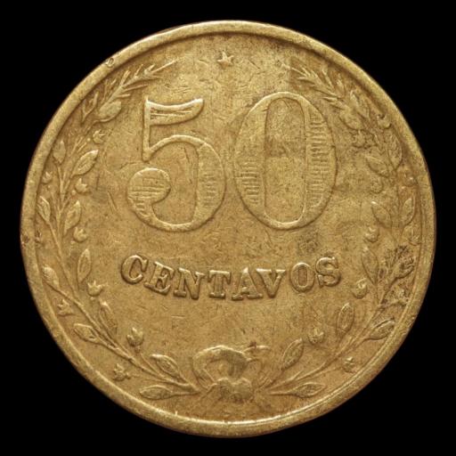50 CENTAVOS 1928 - LAZARETO - COLOMBIA [1]
