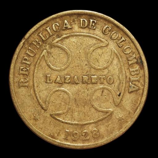 50 CENTAVOS 1928 - LAZARETO - COLOMBIA [0]