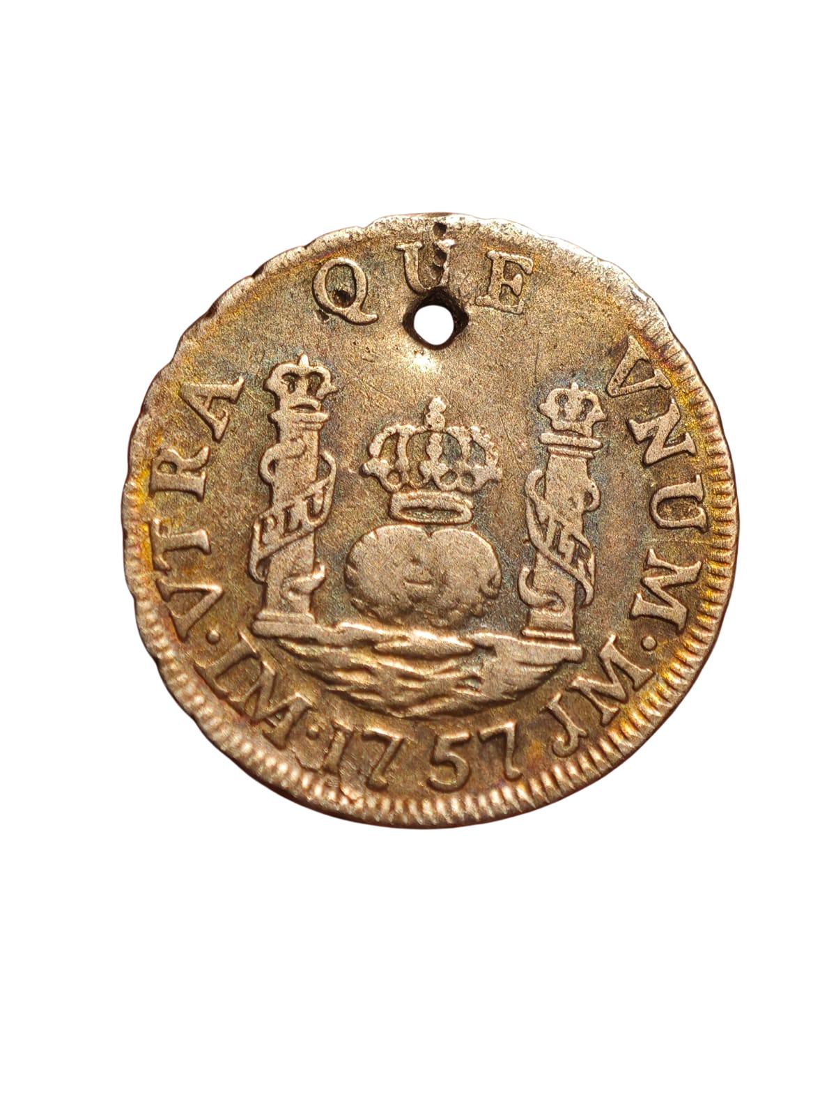 1 REAL COLUMNARIO 1757 - FERNANDO VI - LIMA