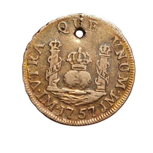 1 REAL COLUMNARIO 1757 - FERNANDO VI - LIMA