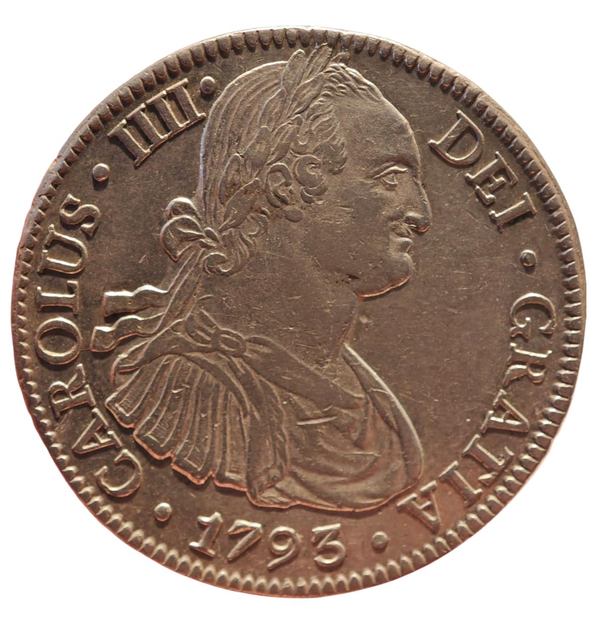 8 REALES 1793 - CARLOS IV - MEXICO