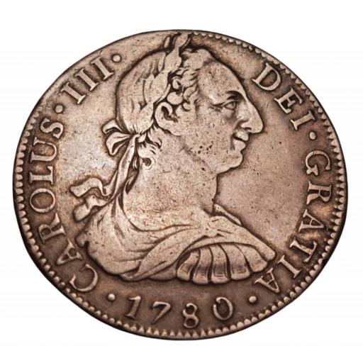 8 REALES 1780 - CARLOS III - MEXICO [2]