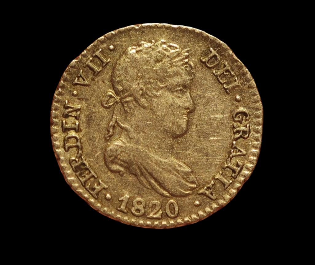 1/2 REAL 1820 - FERNANDO VII - MADRID