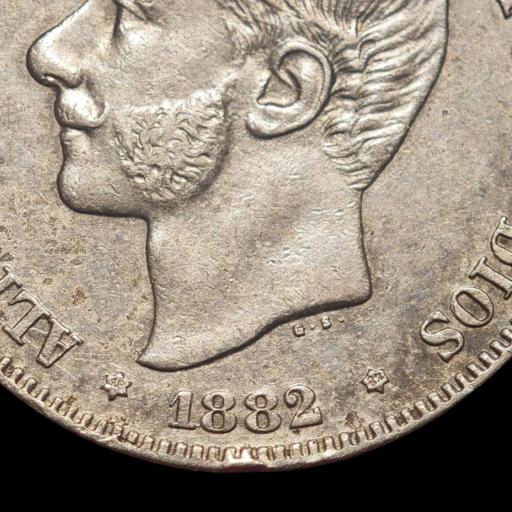 2 PESETAS 1882 - ALFONSO XII - MADRID [3]