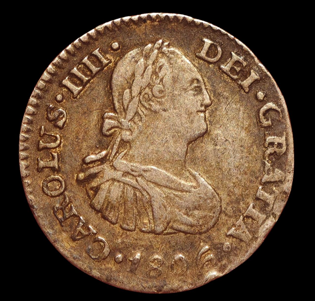 1/2 REAL 1806 - CARLOS IV - MEXICO