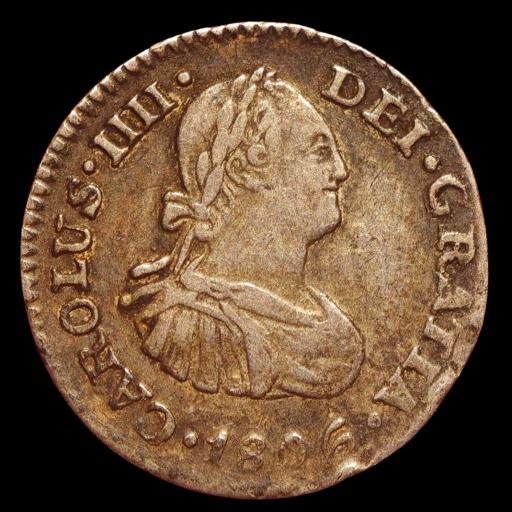 1/2 REAL 1806 - CARLOS IV - MEXICO