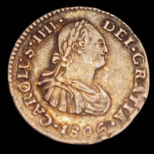 1/2 REAL 1806 - CARLOS IV - MEXICO [2]